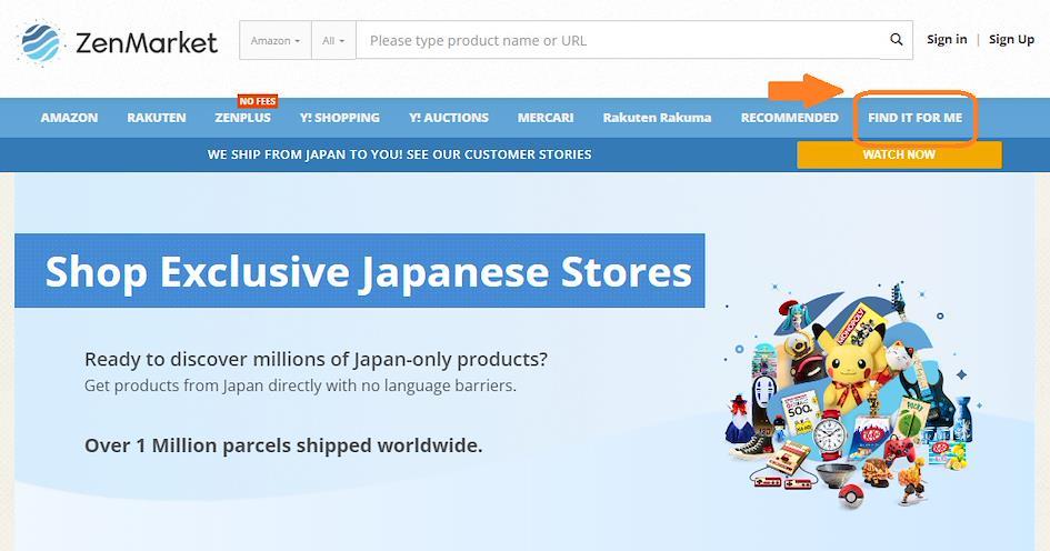 find it for me tool link on zenmarket