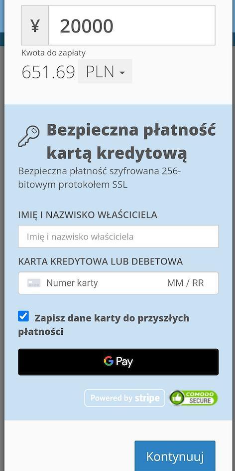Zapłać z Google Pay na ZenMarket