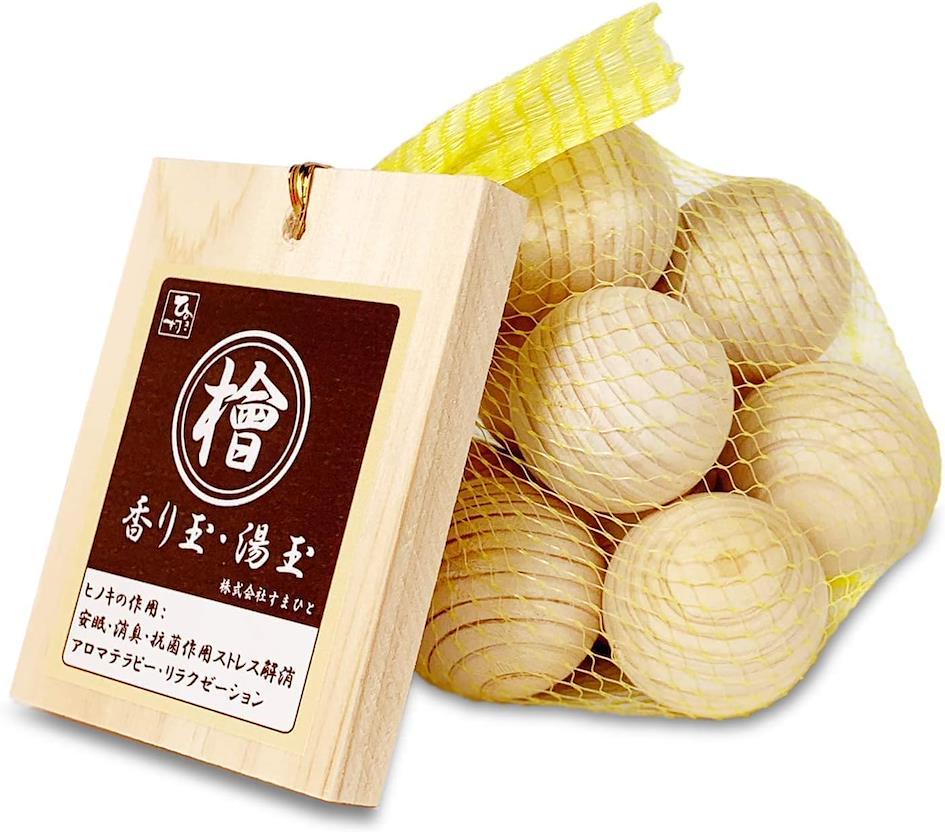 2024日本必買泡澡好物推薦 4. HINOKIMURA|日本國產檜木入浴球