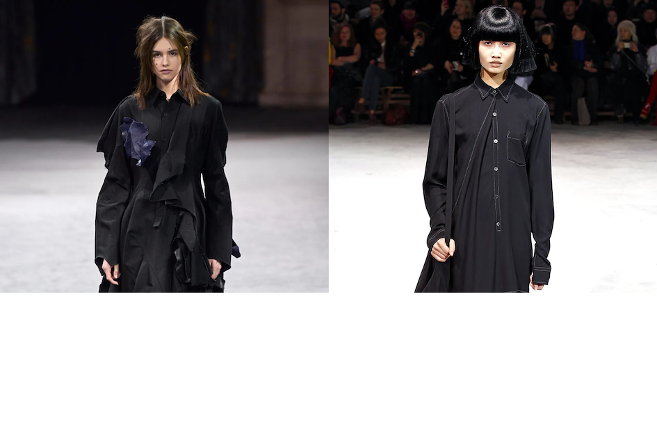 Loose silhouettes, unconventional cuts, eclectic shapes, and the elegant black color of Yohji Yamamoto's designs