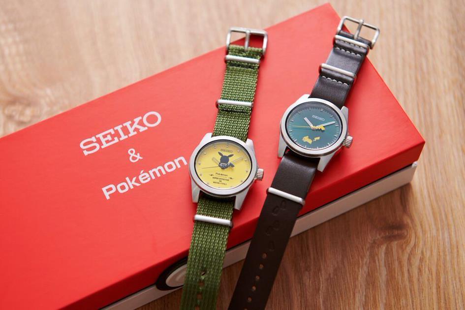 Relógios Seiko em colaboração com a franquia Pokémon