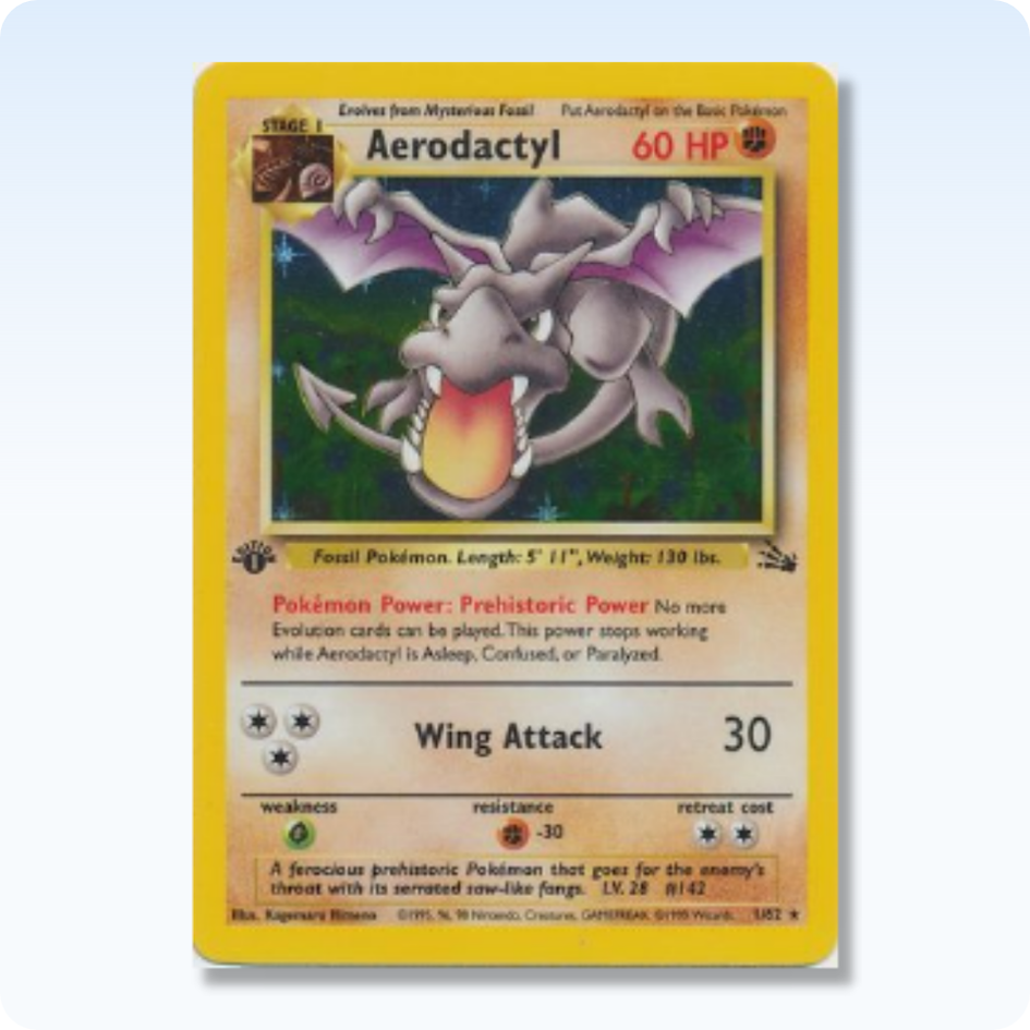 carta pokemon di Aerodactyl