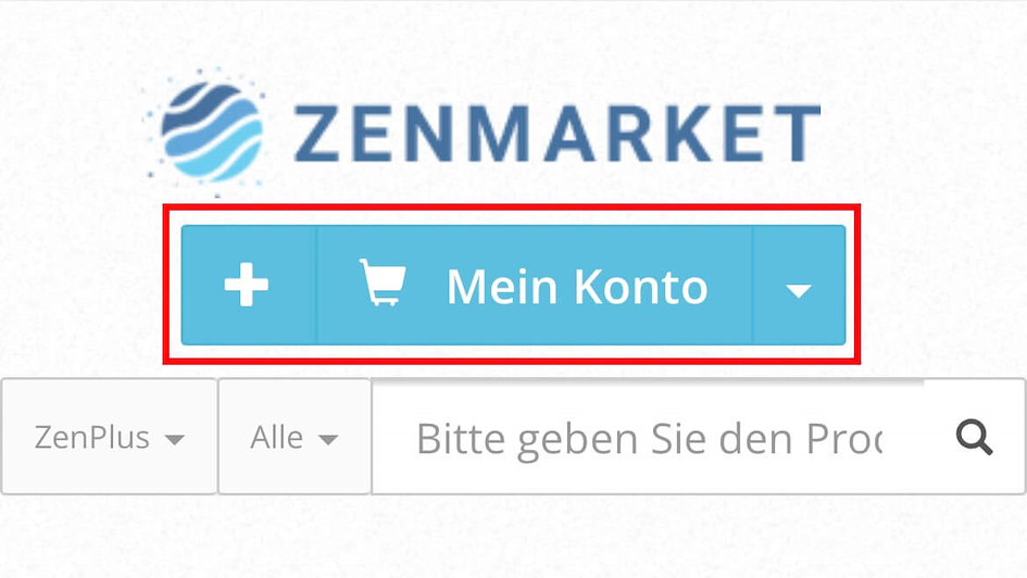 Melden Sie sich mit einem Google-Konto bei ZenMarket an