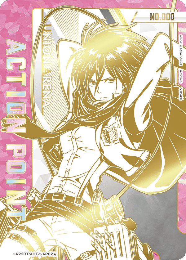 Carte Action Point Union Arena Attack on Titan serial numero Mikasa