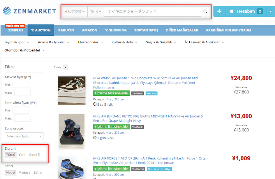 JDirectItems Auction Nike Ayakkabı