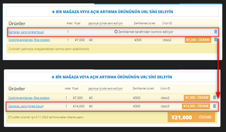 Sahibinden Ürünler için Rakuma'dan Alışveriş ZenMarket ile Daha Kolay!