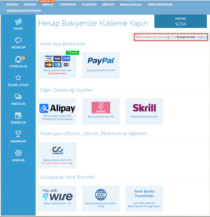 ZenMarket İngiltereden yurtdışından alışveriş