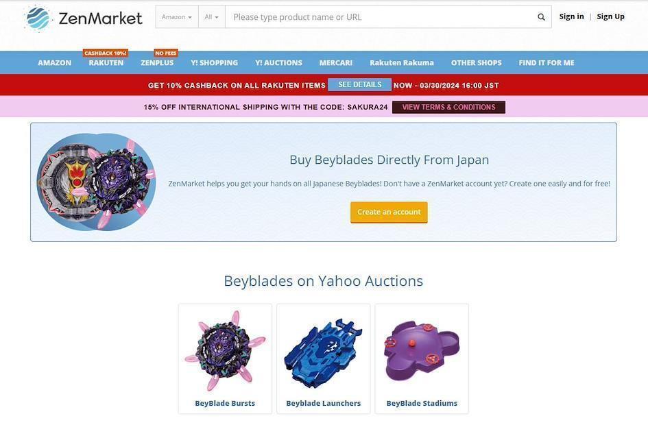 Shop beyblades from japan with zenmarket