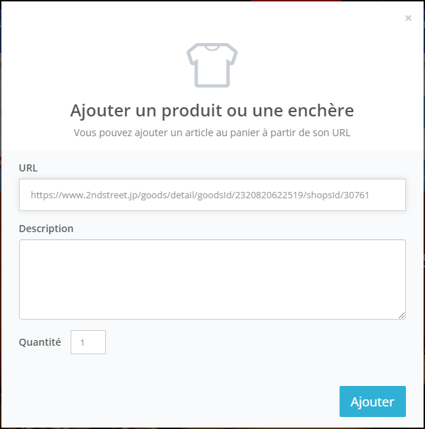Ajouter un produit d'un site tiers japonais sur ZenMarket