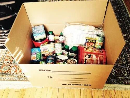 Items readied for packing in a balikbayan box. Photo courtesy of The Market Monitor.
