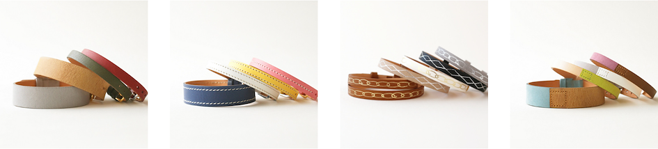 Variedade de pulseiras da marca C-Brain