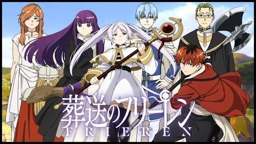 Frieren's main cast of characters, promotional image