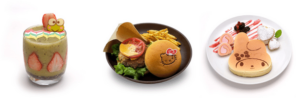 Sanrio Cafe Menu