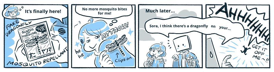 Sora and Boxhead Yonkoma Series - Mosquito