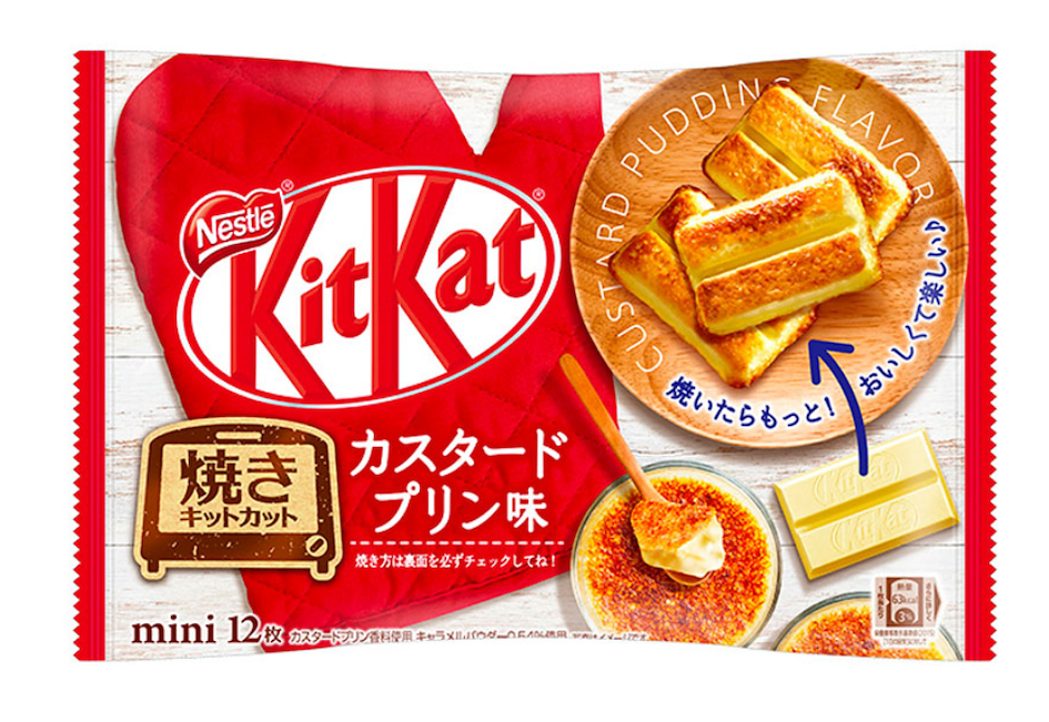 Kit Kat japonais pudding &agrave; la cr&egrave;me anglaise