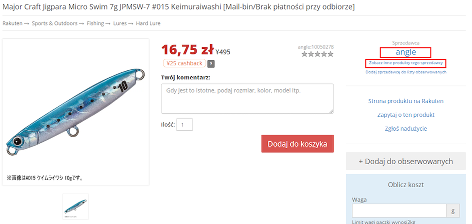 Znajdź sprzęt wędkarski na ZenMarket