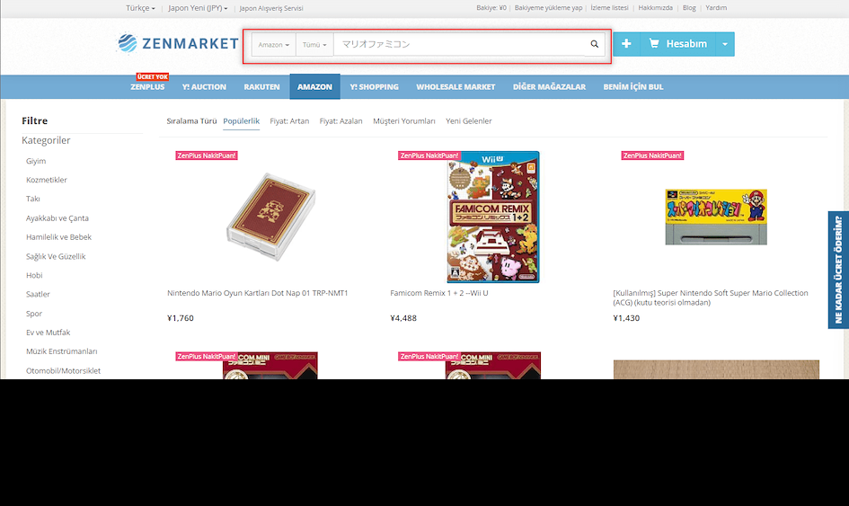 ZenMarket ile Amazon Alışverişi Artık Daha Kolay