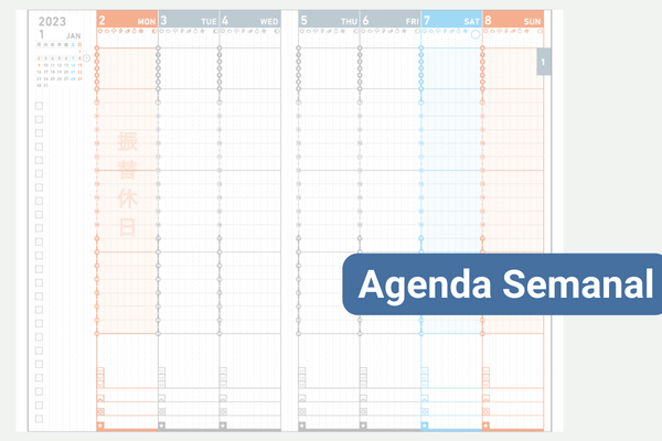Agenda Semanal del Kokuyo Jibun Techo