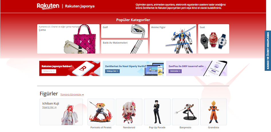 ZenMarket ile Rakuten'den Alışveriş