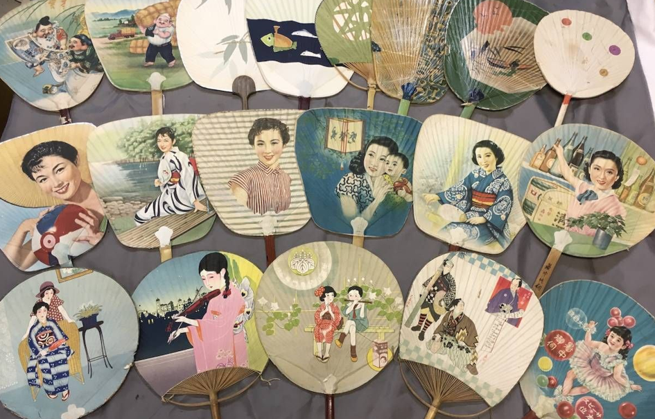 éventails japonais brocante