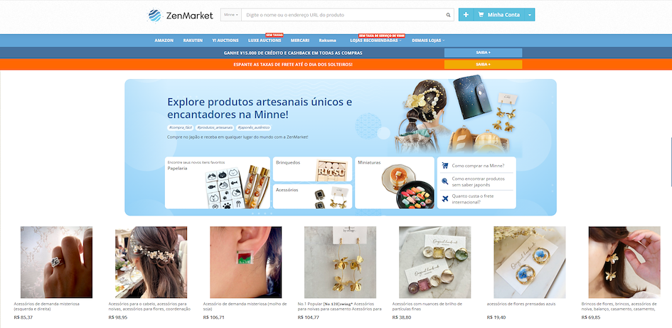 Site Minne na ZenMarket