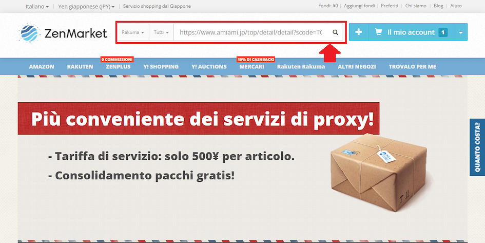 Aggiungi prodotto al carrello ZenMarket