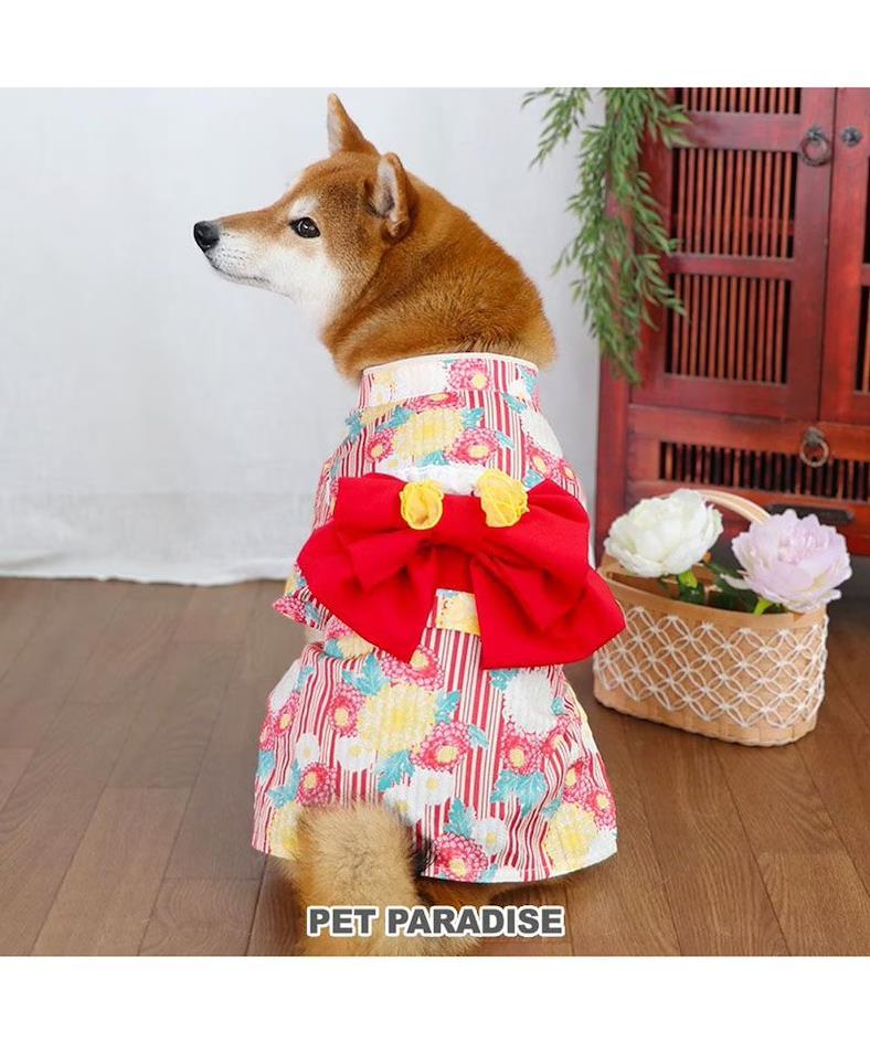 菊柄浴衣
日本限定狗狗寵物服飾品牌推薦 2.PET PARADISE 菊柄浴衣