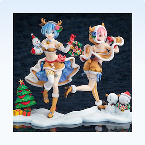 
KDcolle Re:ZERO -Starting Life in Another World- Ram &Rem (Reindeer Maid Ver.) 1/7  Ölçülü Figür
