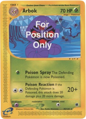 Carte For Position Only