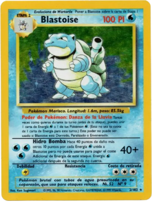 Carte Pokémon Tortank