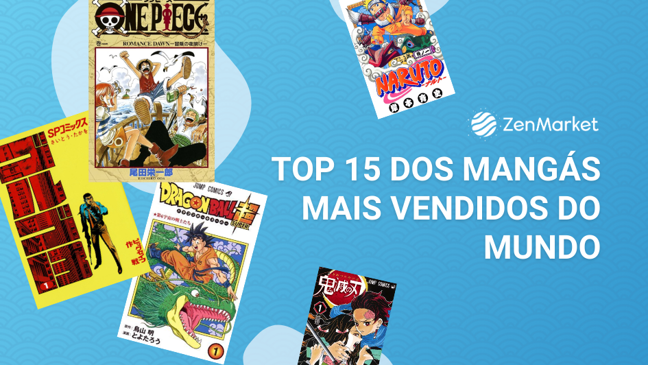 Top 15 dos Mangás Mais Vendidos do Mundo