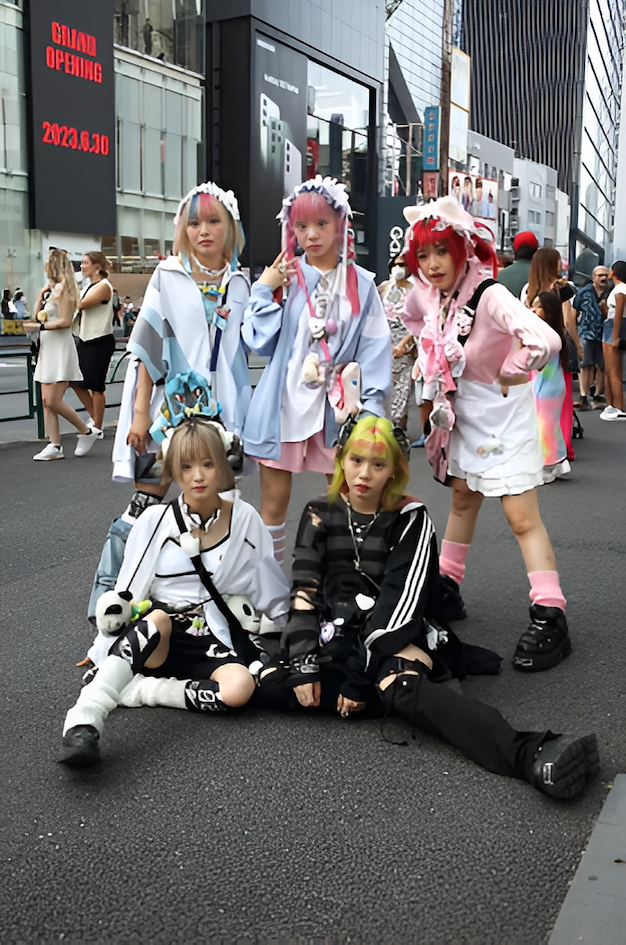 Harajuku style in the streets of Tokyo