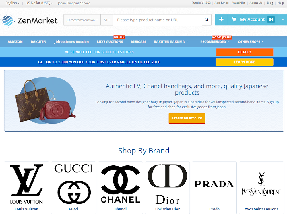 buy designer bags from japan with zenmarket