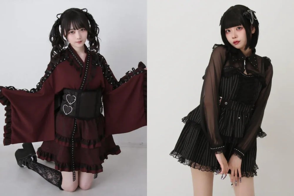 Conjuntos oscuros del estilo Jirai Kei