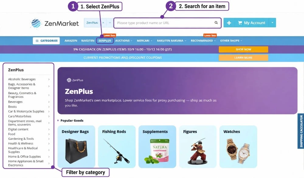 How to Shop on ZenPlus
