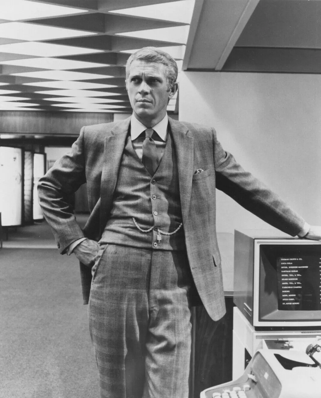 Steve McQueen in 1968, style icon associated with leather driving gloves