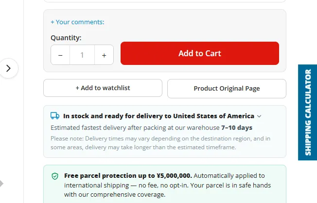 Add items to ZenMarket cart