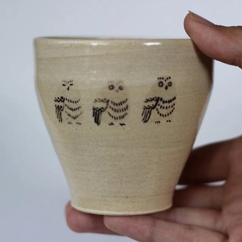 Tasse à motif de hiboux  - Minne