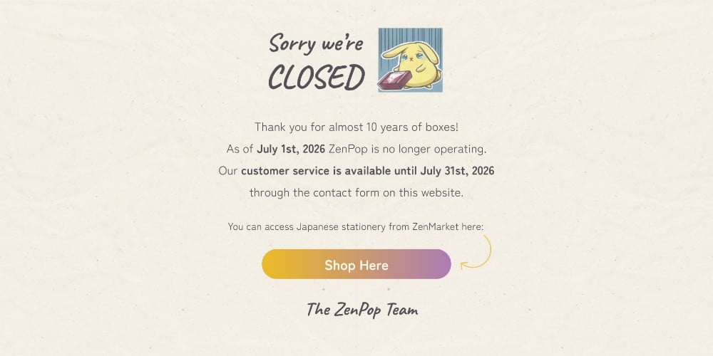 ZenPop closed