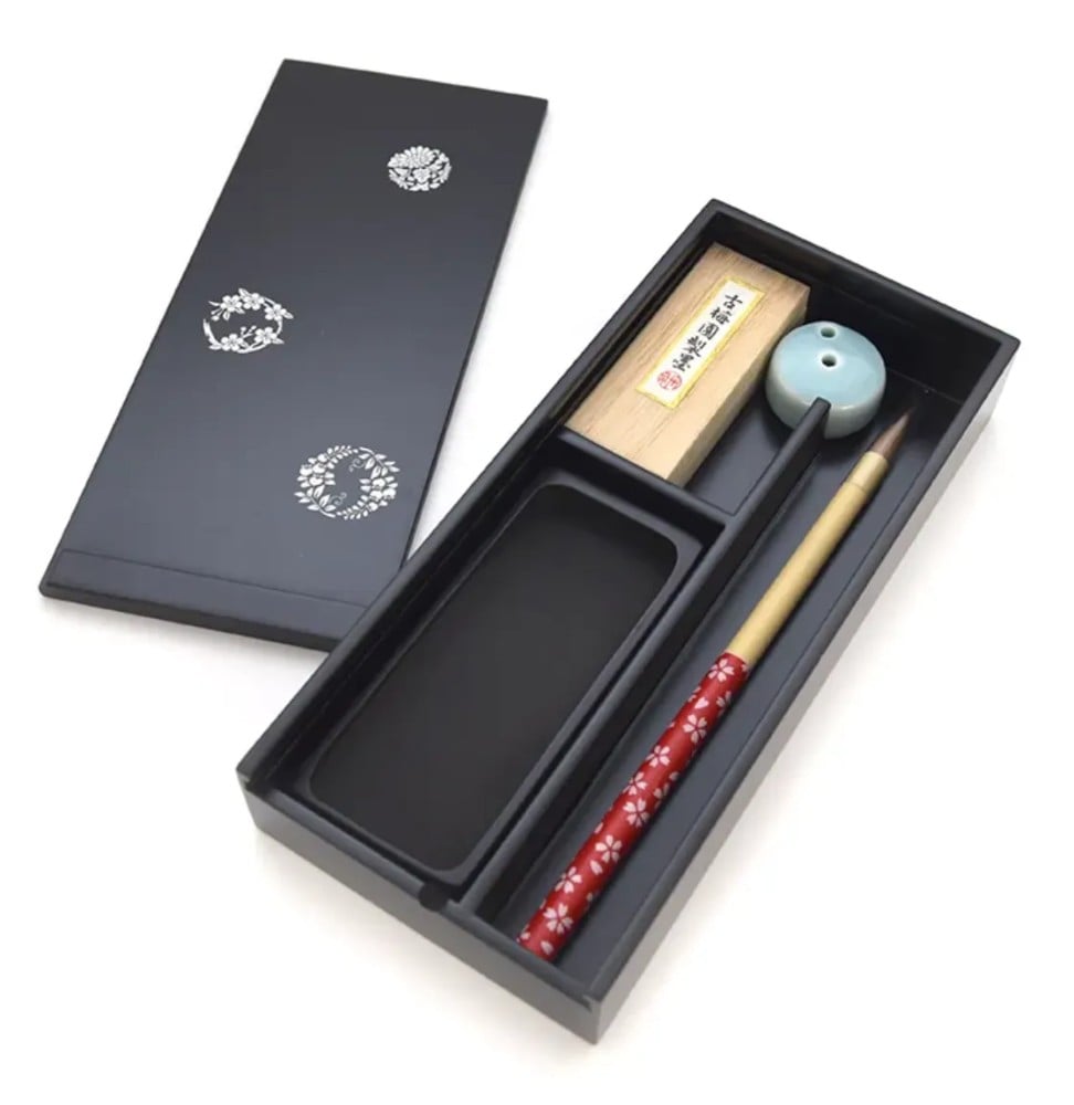 Kit básico para caligrafia japonesa