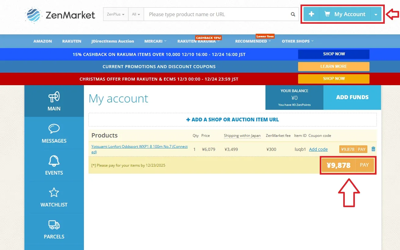 Pay for Japanese Fishing Gear ZenMarket