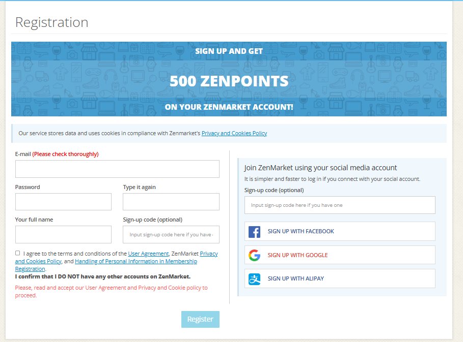 ZenMarket Home Page