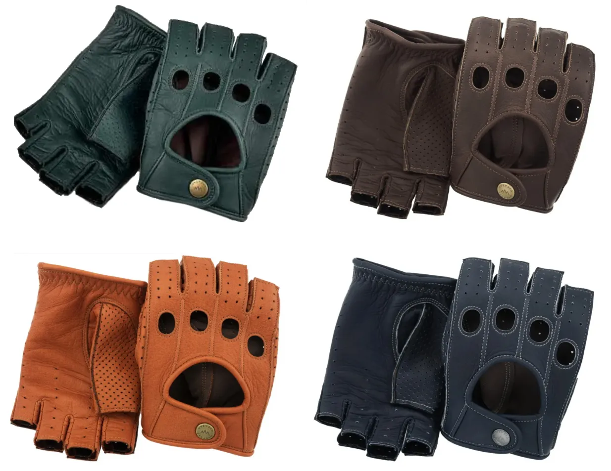 Custom leather driving gloves in a range of colors, made to order by Cacazan