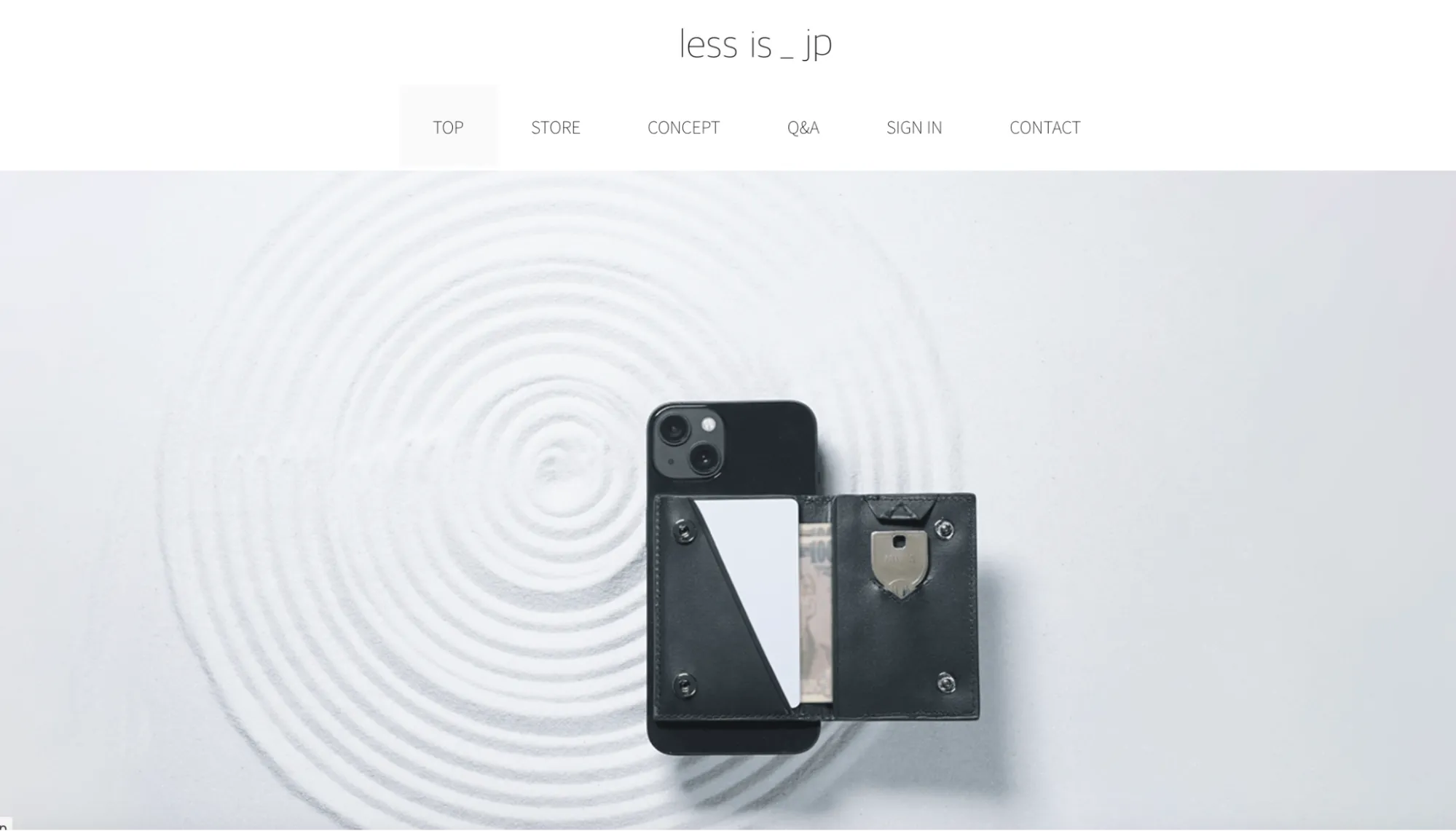 site web less is