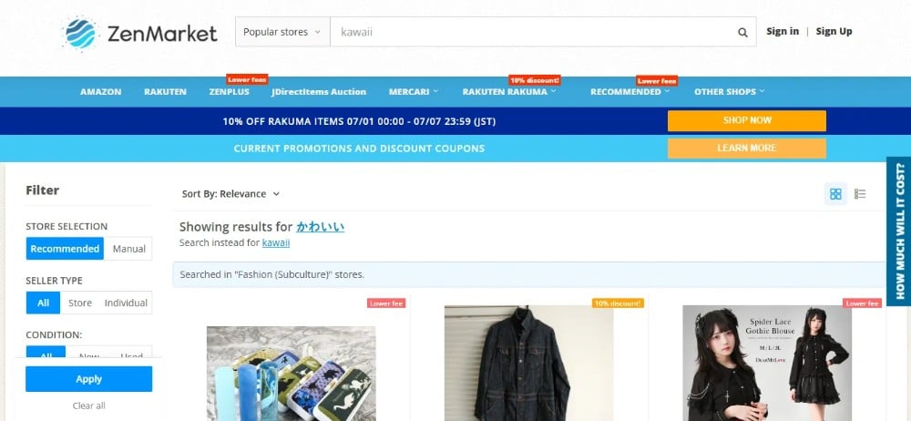 Zakup japońskiej odzieży streetwear za pośrednictwem ZenMarket