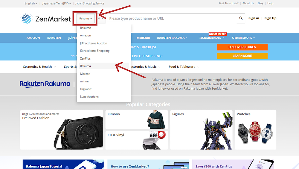 Shopping on Rakuma Japan is easy with ZenMarket!