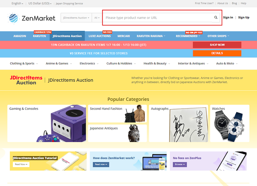 How to bid by choosing categories
