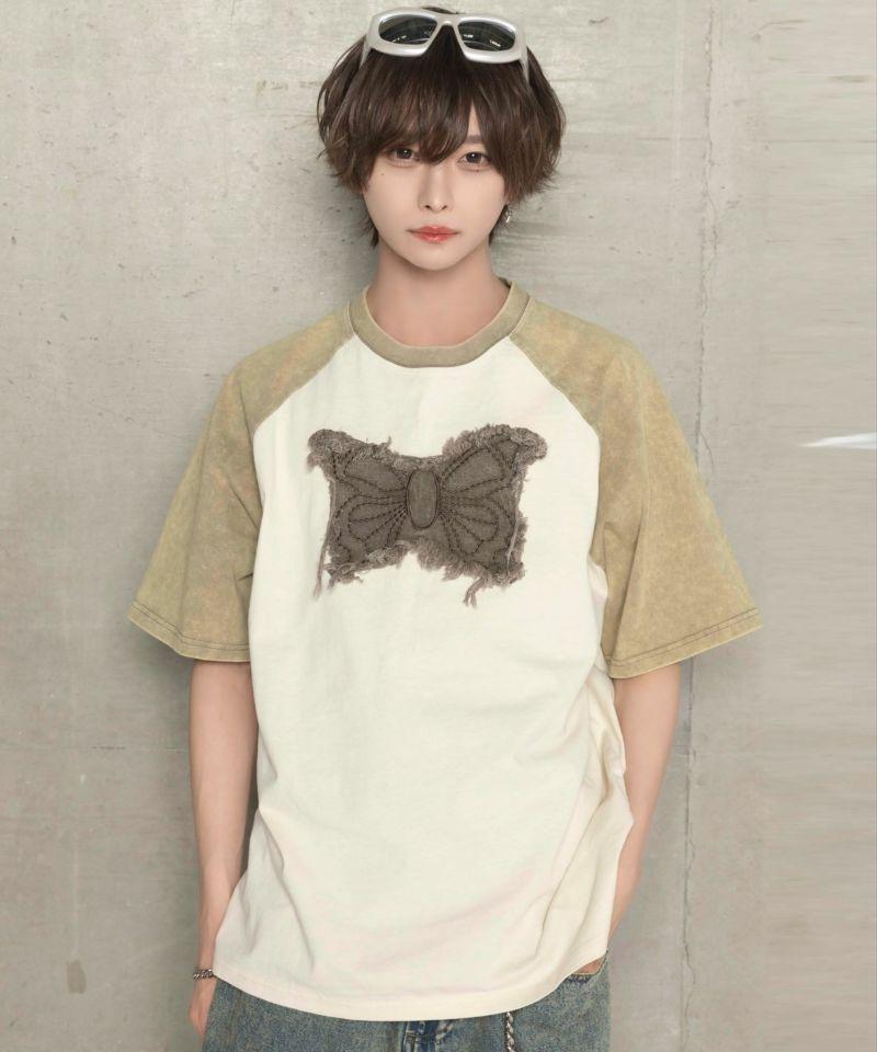 Grunge Butterfly Raglan T-shirt